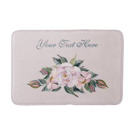 Magnolia Rosa Flowers Badrumsmatta