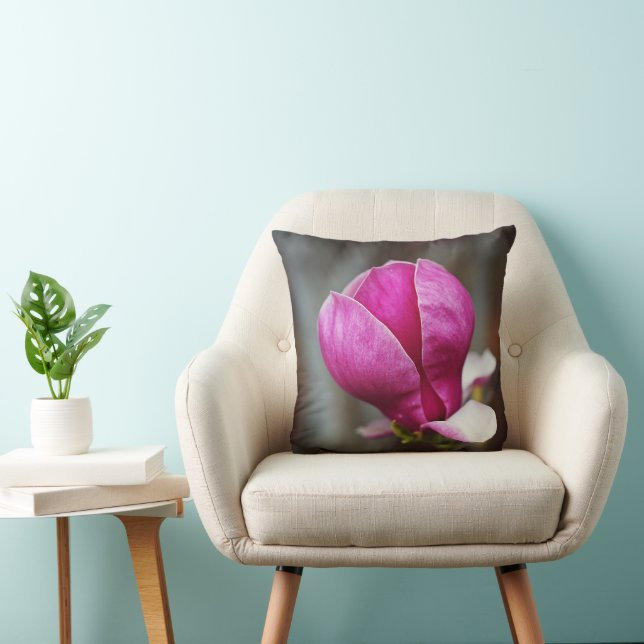 Magnolia Rosa Full Blomning Kudde (Stol)