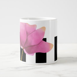 Magnolia Rosé Modern Blommigt Design Jumbo Mugg