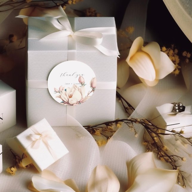  magnolia runt klistermärke (Skapare uppladdad)