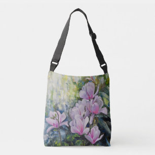 Magnolia Serenity – Blommig konst av Lukian Axelväska