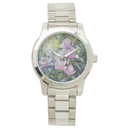 Magnolia Serenity - Blommigt Art av Lukian Armbandsur