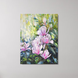 Magnolia Serenity - Blommigt Art av Lukian Canvastryck
