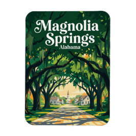Magnolia Springs USA översätts till "Magnolia Spri Magnet
