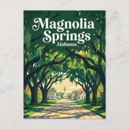 Magnolia Springs USA Vykort