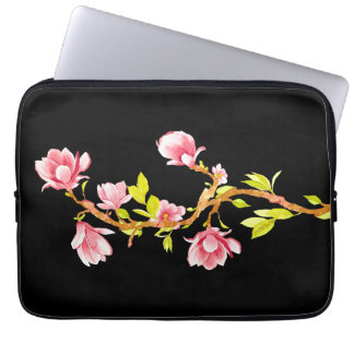 Magnolia Svart Laptop Fodral