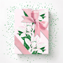 Magnolia Sway i rosa och grönt Presentpapper