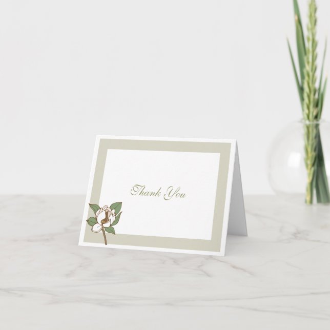 Magnolia, tack. tack kort (Framsida)