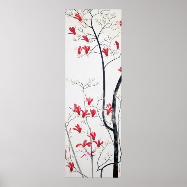 Magnolia Träd Art Poster (Framsidan)