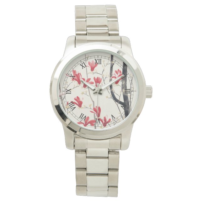 Magnolia Träd av Kobayashi Kokei, japansk konst Armbandsur (Framsida)