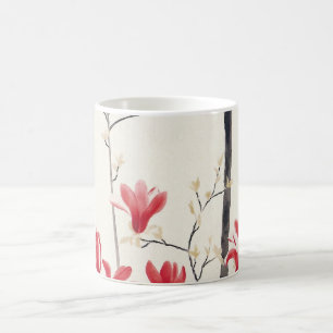 Magnolia Träd av Kobayashi Kokei, Vintage Nature Kaffemugg
