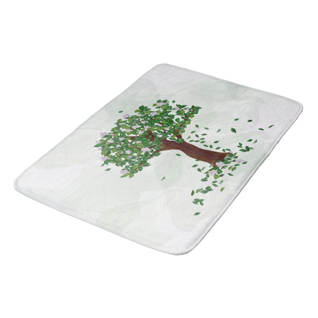 Magnolia Träd Bathmat Badrumsmatta (Vinklad)