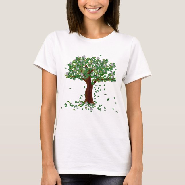 Magnolia Träd T-Shirt (Framsida)