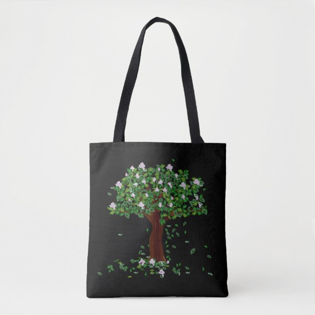 Magnolia Träd Tote Bag Tygkasse (Framsida)