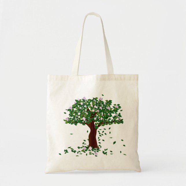 Magnolia Träd Tote Bag Tygkasse (Framsidan)
