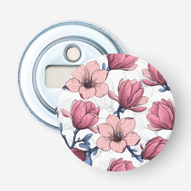 Magnolia-trädgård 2 flasköppnare (Framsidan)