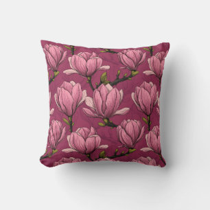 Magnolia-trädgård Kudde