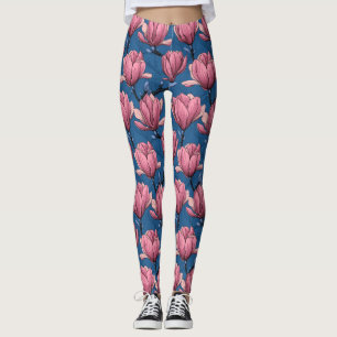 Magnolia-trädgård Leggings