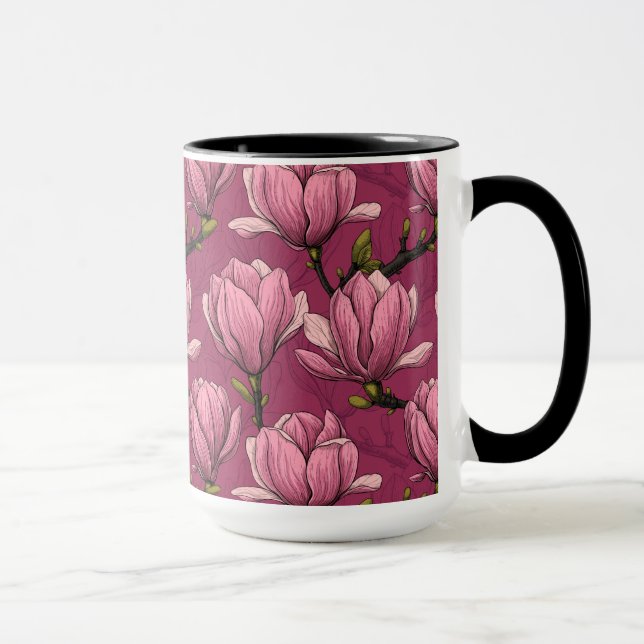 Magnolia-trädgård Mugg (Höger)