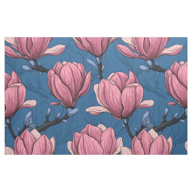 Magnolia-trädgård Tyg (Fat Quarter)