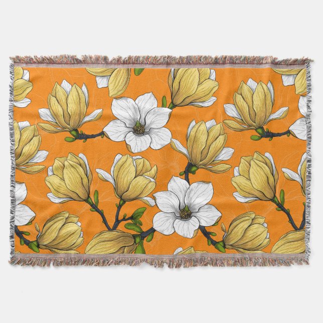 Magnolia-trädgården i gult filt (Framsidan)