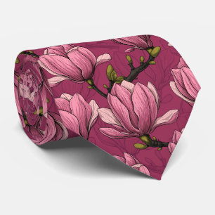 Magnolia-trädgårdshalsen Slips