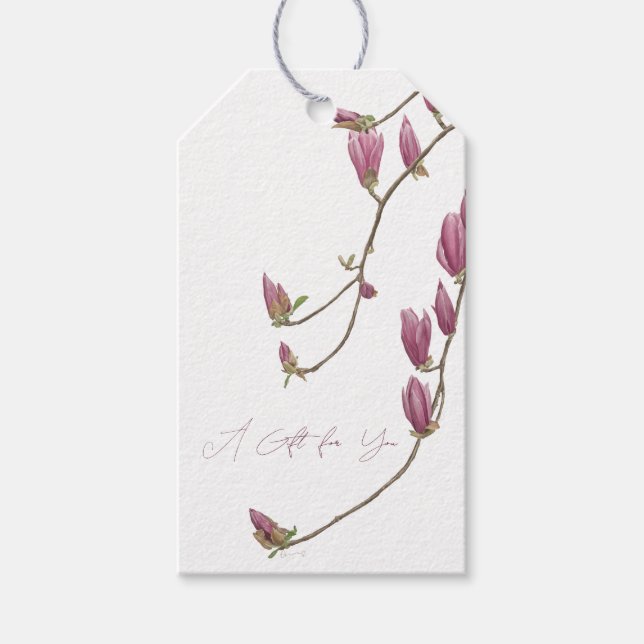 Magnolia Vin Presentkort Presentetikett (Framsidan)