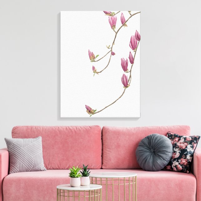 Magnolia Vine Canvas (Insitu (Vardagsrum))