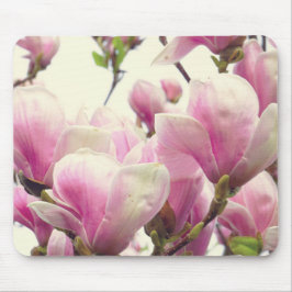 Magnolia Vintage Blommigt Botanisk Blommar Chic Musmatta