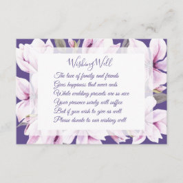 Magnolia Violet Bröllop Wishing Wishing Wishing Ca Tilläggskort