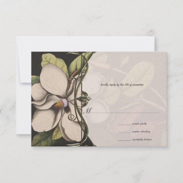 Magnolia Wedding-inbjudningar om isens OSA (Framsida)