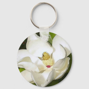 Magnolia White Nyckelring