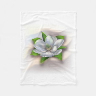 Magnoliablomma Fleecefilt