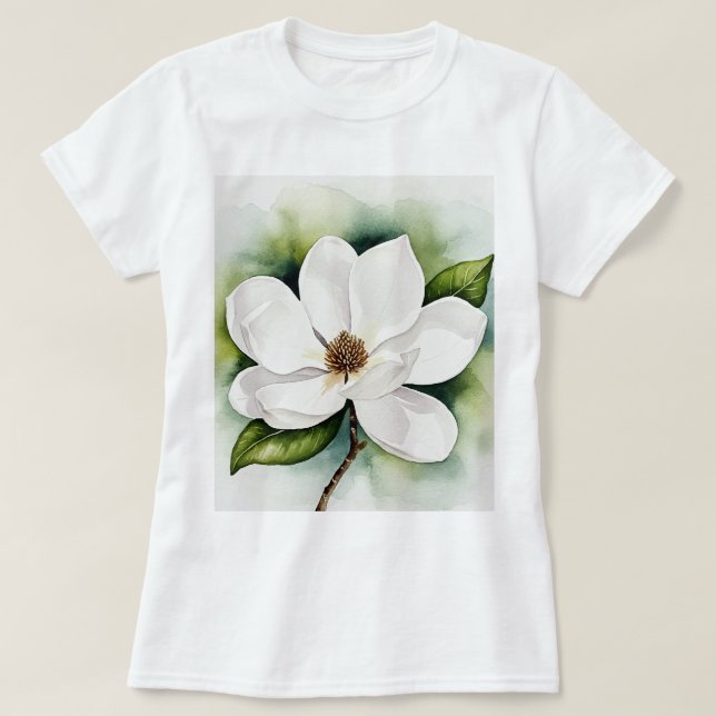 Magnoliablomma T Shirt (Design framsida)
