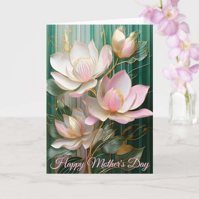 Magnoliablommande tapet Japanska Mor-dagen Kort (Orkide)