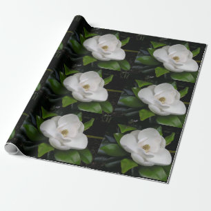 Magnoliablommar som slår in papper presentpapper