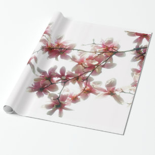 Magnoliablommar som slår in papper presentpapper