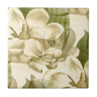magnoliablommigtgrönt kakelplatta
