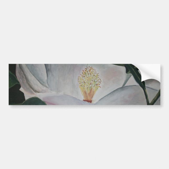 magnoliablomolja målning bildekal (Framsidan)