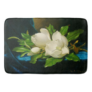 Magnoliaen blommar den blom- Heade badmattan Badrumsmatta