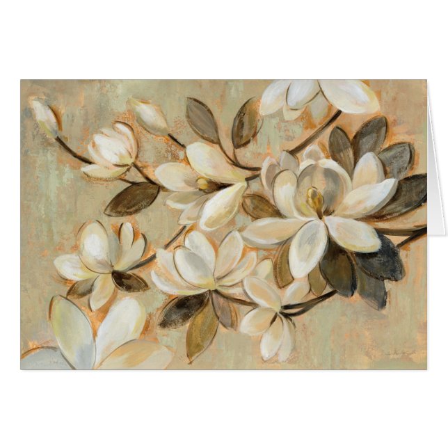 Magnoliaenkelhetskräm Hälsningskort (Framsidan Horizontal)