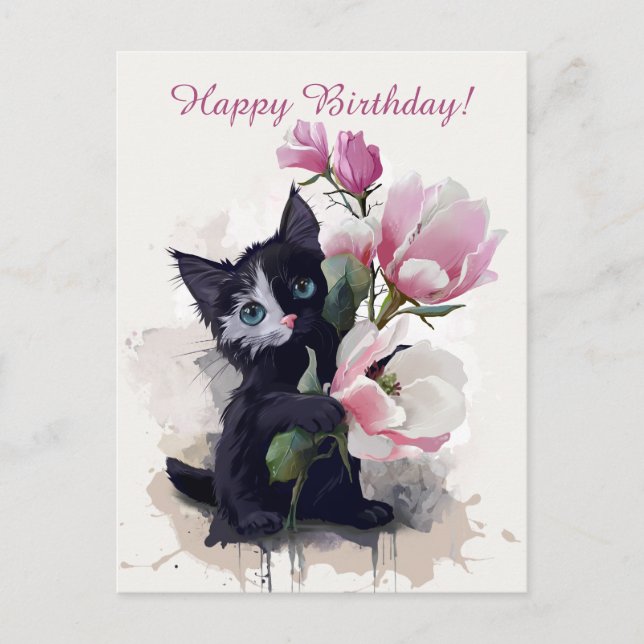 Magnolias bloom vykort (Framsida)