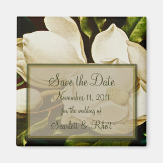 Magnolias Bröllop spara datum Magnet