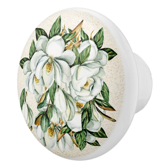 Magnolias Ceramic Drawer Knobs Knopp (Höger)