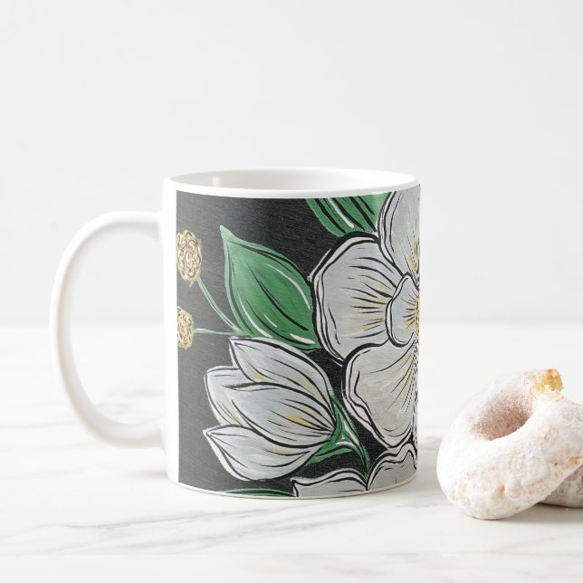 Magnolias Coffee Mugg (Med munk)