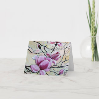 Magnolias - gratulationskort kort