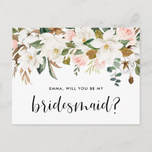 Magnolias och Cottons är min bridesmaid Vykort