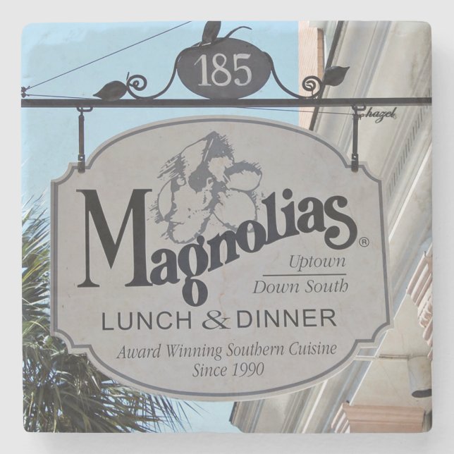 Magnolias Restaurant Charleston, SC Underlägg (Framsidan)