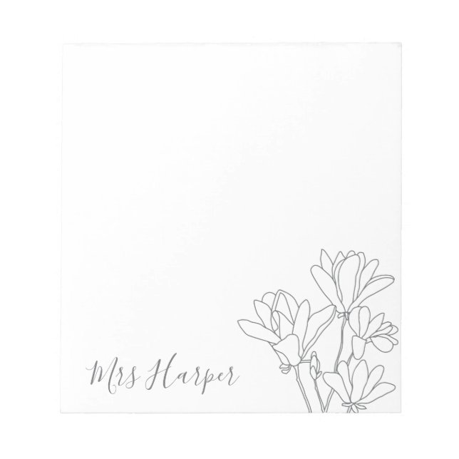 Magnoliaskiss Anteckningsblock (Framsida)