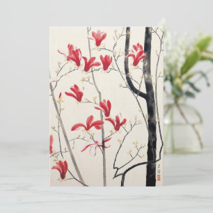 Magnoliaträd av Kobayashi Kokei, Vintage Natur